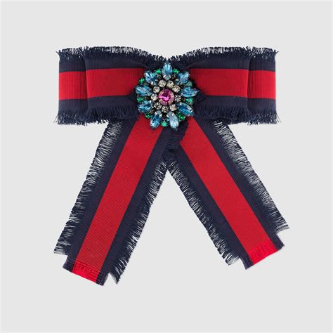 gucci grosgrain bow brooch|Gucci Grosgrain Bow Brooch .